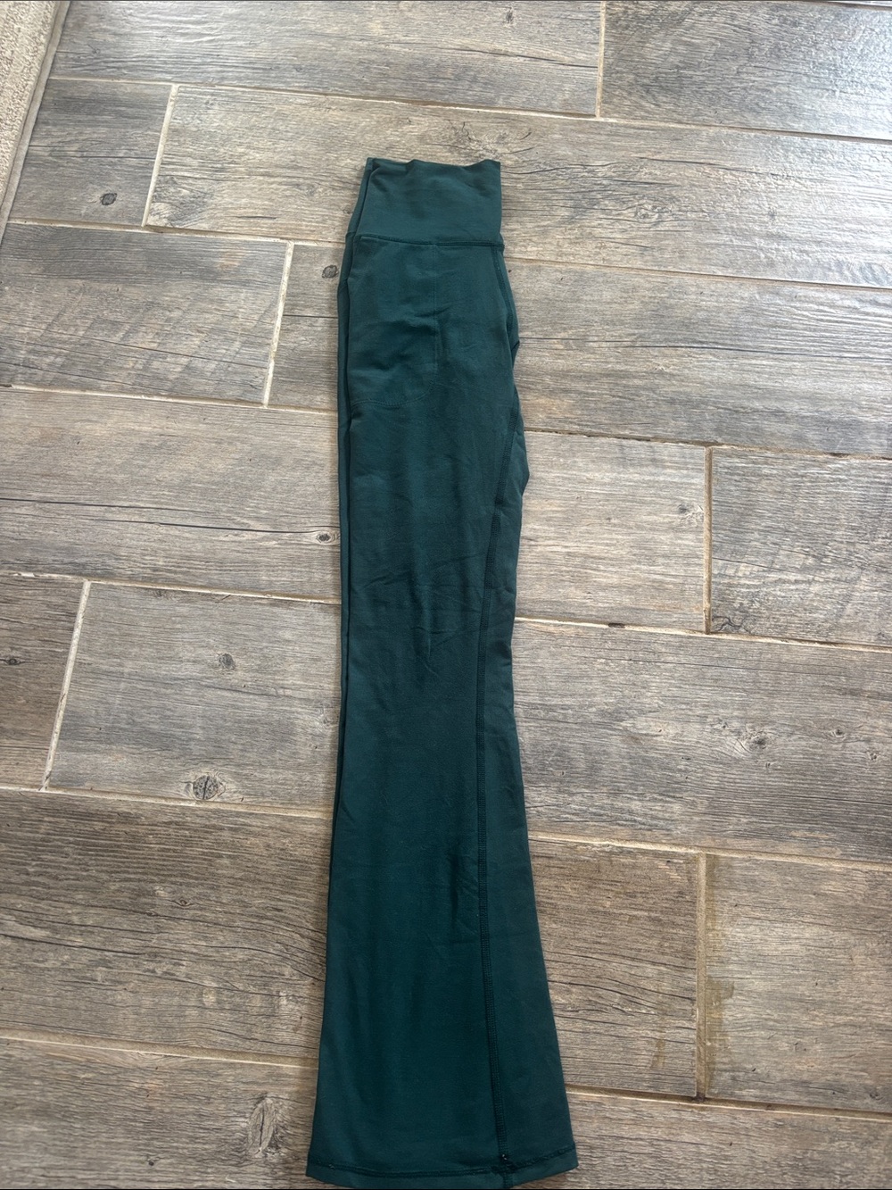 aerie Dark Green High-Waist Flared Leggings